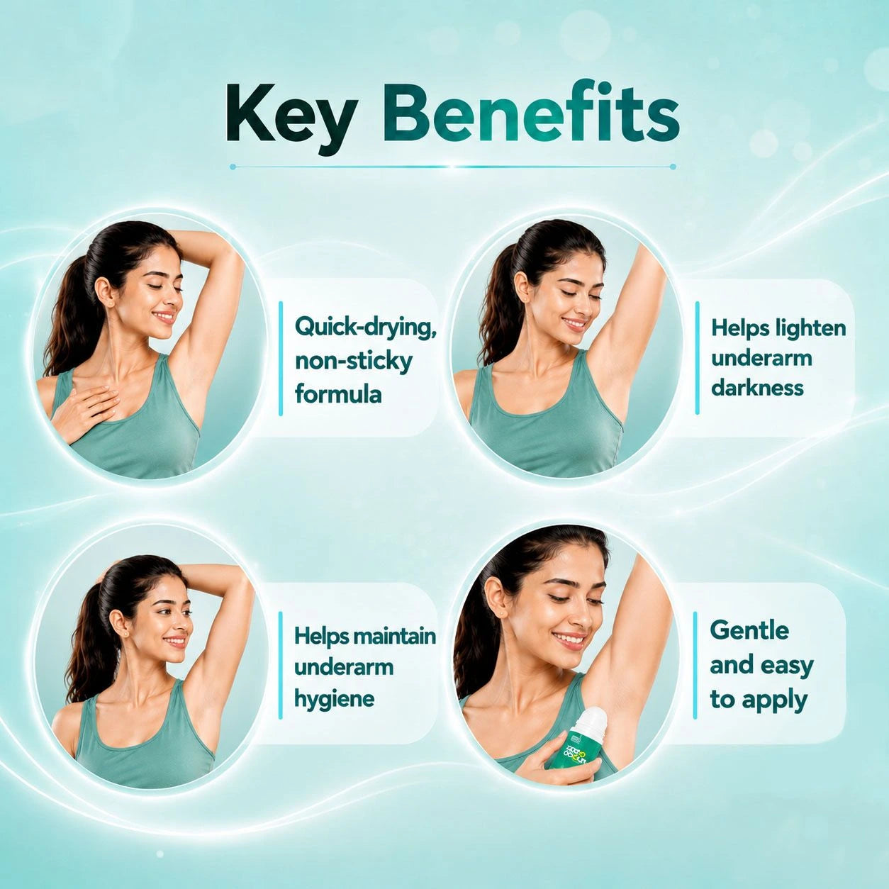 Zero Odour Underarm Roll-On-Key benefits 